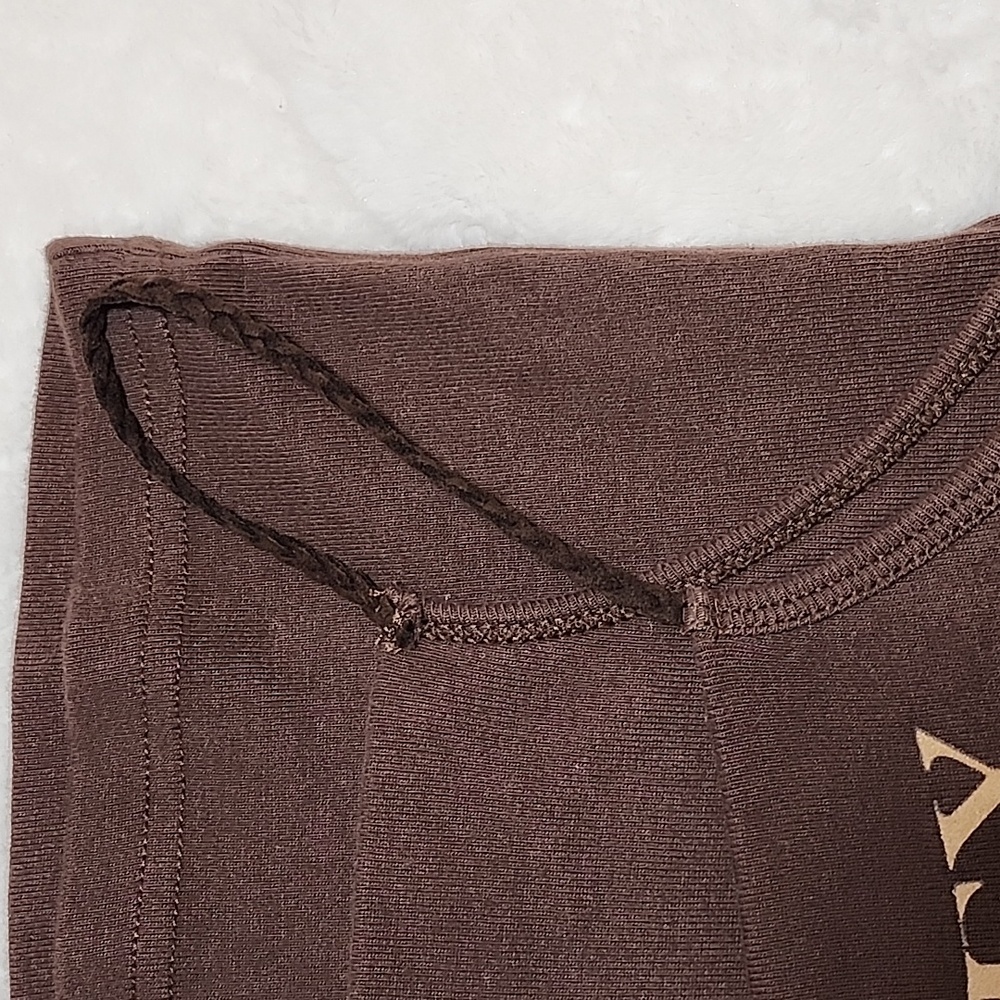 Harley Davidson Y2K Tank Top Brown Spaghetti Barnet El Paso Texas Size Meduim - Picture 15 of 16
